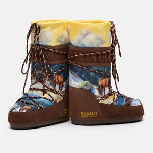 Moon Boot X Guest In Residence Icon High Postcard Cocoa Boots